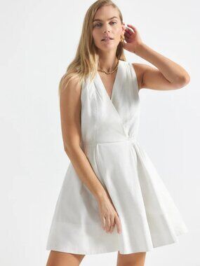 White Sleeveless Fit-and-Flare Dress Guess Marciano Small Size 2